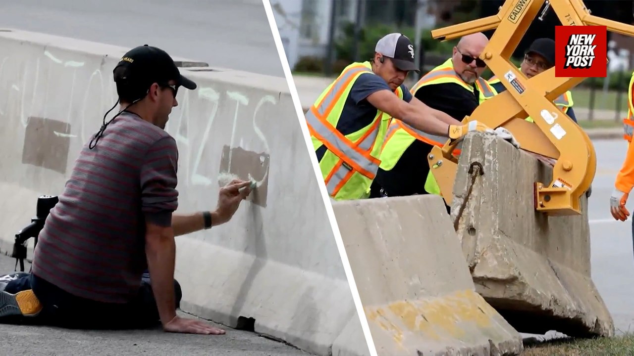 Workers spotted installing concrete barricades outside Broadview ICE detention facility