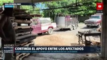 Édgar Morales apoya a damnificados en Tuxpan con camas y catres