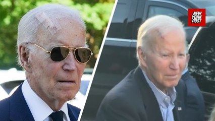 Joe Biden's massive bandage sparks health concerns