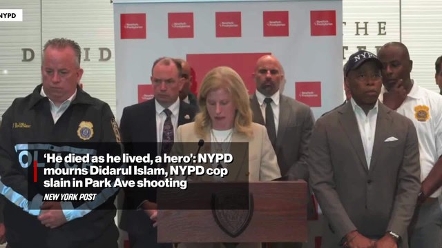 'He died as he lived, a hero': NYPD mourns Didarul Islam, officer slain in Park Ave shooting