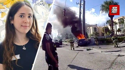 Police try in vain to rescue woman trapped in burning Tesla