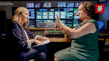 California's Katie Porter tries to storm out of CBS interview after meltdown over Trump question