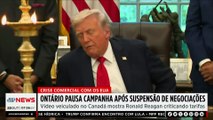 Província do Canadá pausa campanha para retomar negociações com EUA