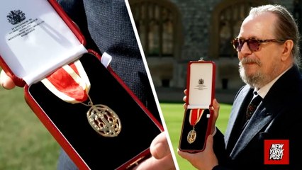 British actor Gary Oldman emotional after knighted by Prince William