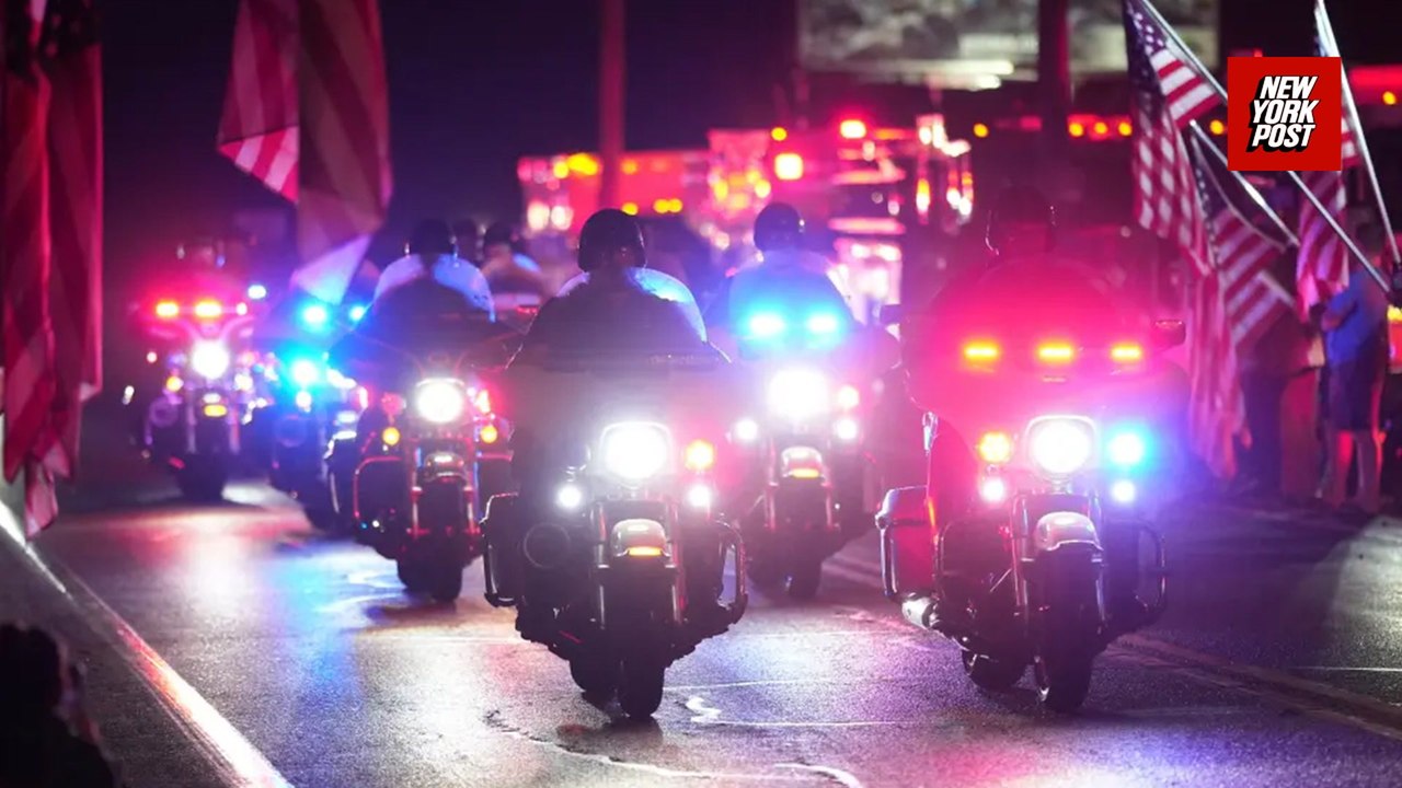 Law enforcement honor police officers shot and killed when serving stalking warrant