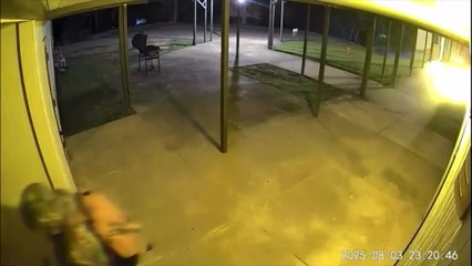 Murder suspect Austin Robert Drummond caught on camera days before arrest