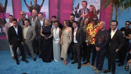 See the looks from 'The Naked Gun' New York premiere: Pamela Anderson, Liam Neeson, more