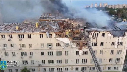 Deadly Russian strikes hit Kharkiv just after Putin-Trump meeting in Alaska