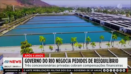 Governo do RJ negocia pedidos de reequilíbrio sobre privatização de concessionárias de saneamento