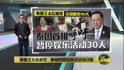 泰国王太后逝世   泰相阿努廷推迟访马行程