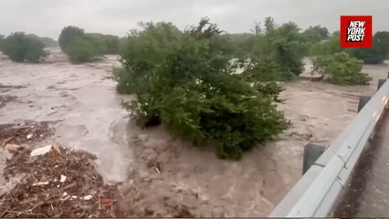 Shocking video shows how quickly the Texas flood waters rose over 20 feet in as little as 37 minutes