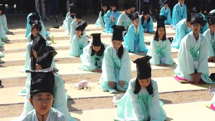 초등학생 대상 조선 시대 과거시험 '등용문' 재현 / YTN