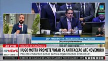 Hugo Motta promete PL da Antifacção até final de novembro