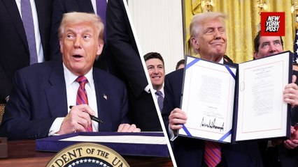 President Trump signs the GENIUS Act: 'They named it after me'