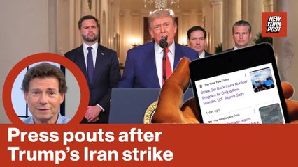 Press pouts after Trump's Iran strike | Reporter Replay