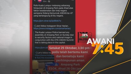 Penganjur tetap mahu anjurkan perhimpunan tolak Trump