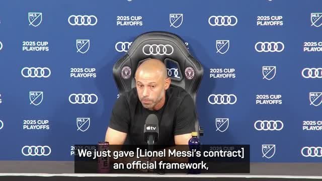 It was already signed' - Mascherano on Messi's contract extension with Inter Miami