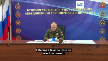 Rússia testa novo míssil nuclear. "Único no mundo", realça Putin
