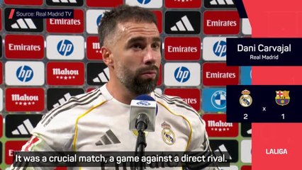Carvajal reflects on 'wonderful' Clasico win over Barca