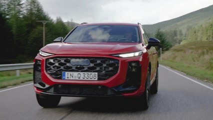 Audi Q3 SUV in Progressive Red Driving Video