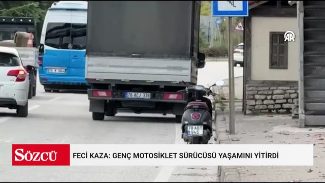 Feci kaza: Genç motosiklet sürücüsü yaşamını yitirdi