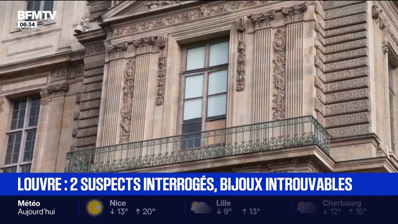 Cambriolage au Louvre: les bijoux toujours introuvables, malgré l'interpellation de deux suspects