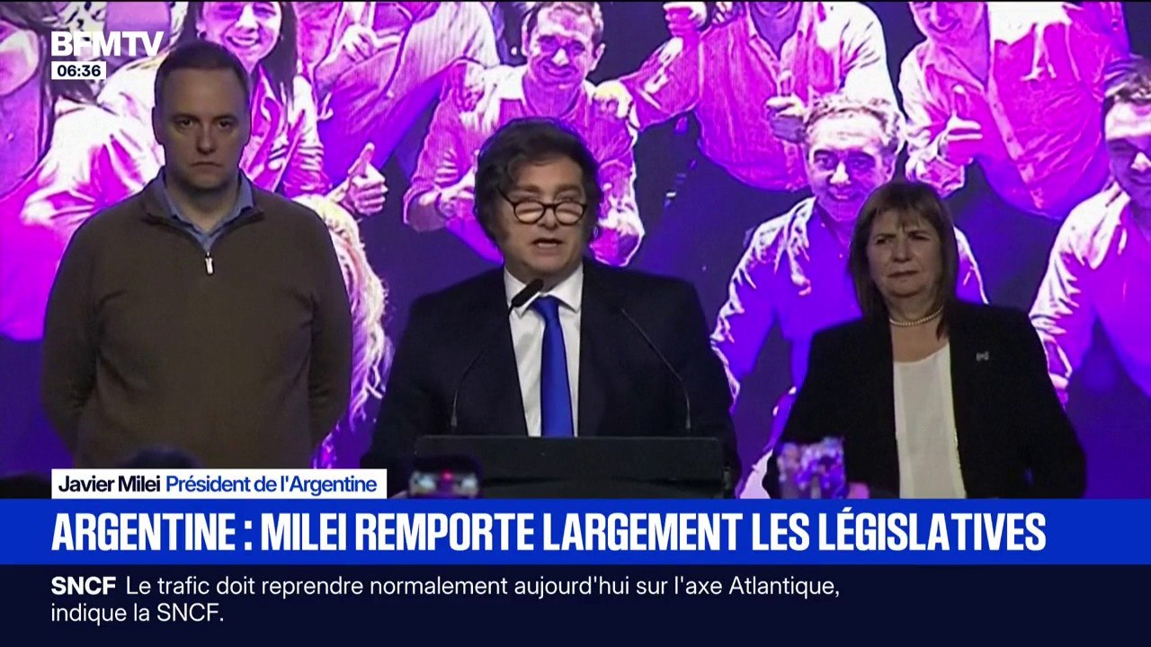 Argentine: Javier Milei remporte largement les élections législatives de mi-mandat