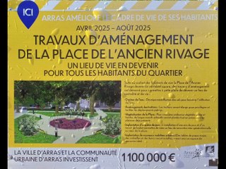 Travaux de rénovation de la place de l'Ancien Rivage à Arras 2025