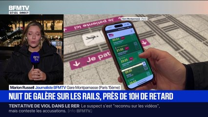 Nuit de galère à la SNCF: "Il faut prendre son mal en patience", déplore un passager