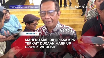 Mahfud Siap Diperiksa KPK soal Dugaan Mark Up Kereta Cepat Whoosh