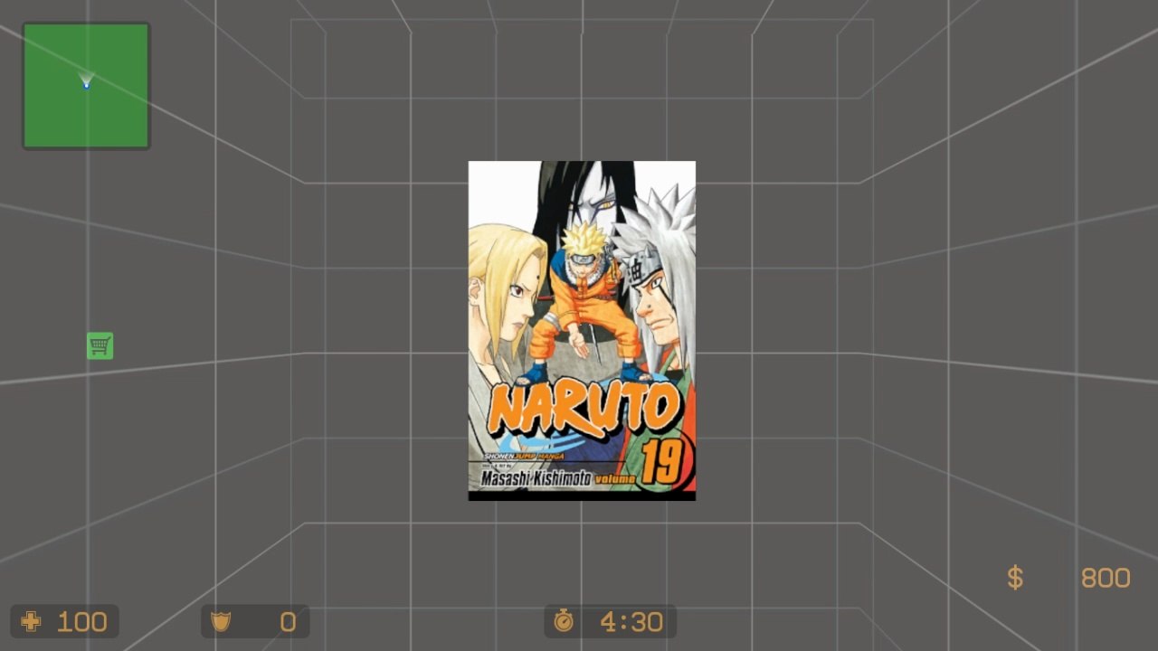 NARUTO Volume 19 Cover Art spray mod | Counter-Strike: Source