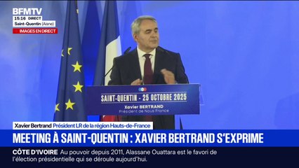 Budget: Xavier Bertrand (LR) propose "une baisse de la dépense publique à la hausse des impôts"