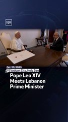 Pope Leo XIV Meets Lebanon Prime Minister