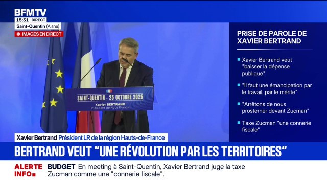 Xavier Bertrand (LR): LFI et RN sont les deux faces d'une même pièce