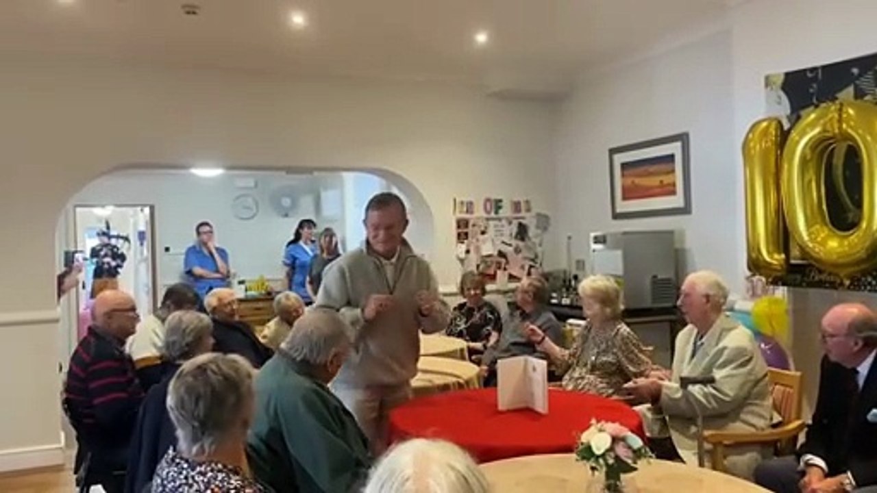 WWII hero, 100, tearful as piper plays Irish Guards march