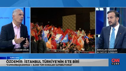 AK Parti İstanbul İl Başkanı Abdullah Özdemir, İstanbul'un trafik sorununu Hafta Sonu'nda değerlendirdi