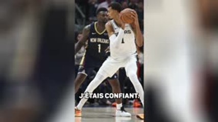 Spurs - Wembanyama après la victoire face aux Pelicans : "C’était stressant"
