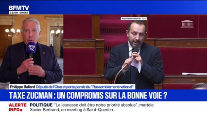 Budget à l'Assemblée nationale: "On est contre la taxe Zucman [...] nous avons une autre proposition qui est l'ISF", explique Philippe Ballard, député (RN)