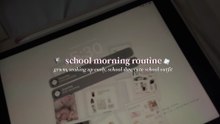 grwm_ SCHOOL MORNING ROUTINE 📝🎀 _realistic_