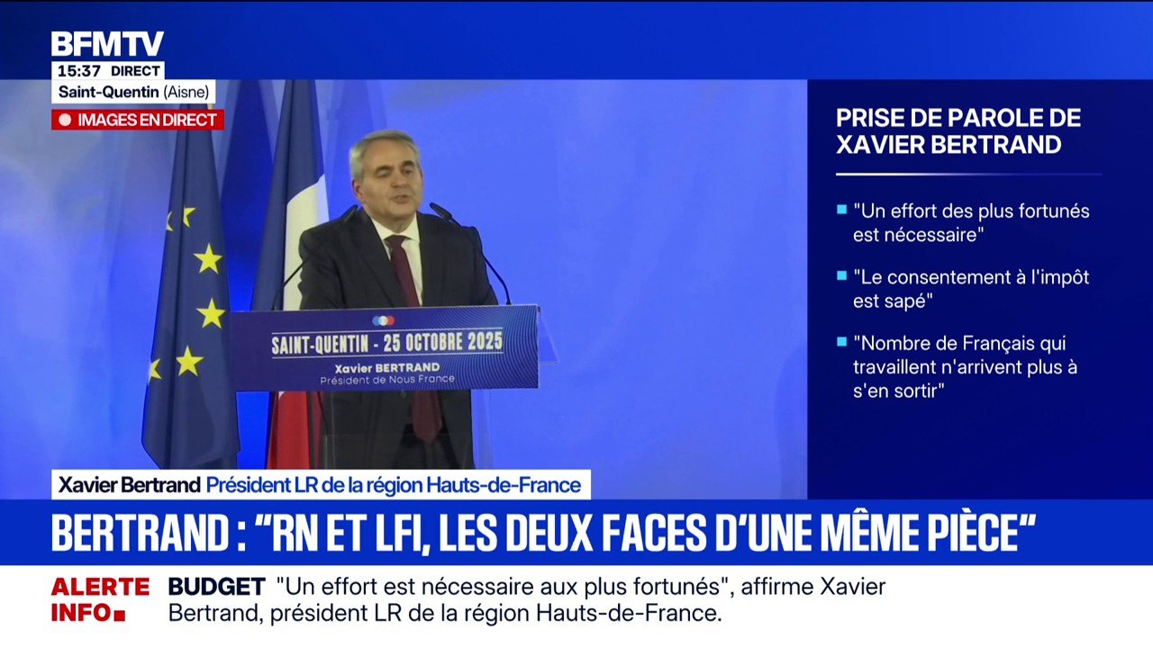 Xavier Bertrand (LR): "Il est temps de faire de la jeunesse de notre pays notre première et urgente priorité"