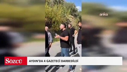 Aydın'da 4 gazeteci trafik kazasını haber yapmak için gittikleri olay yerinde darbedildi