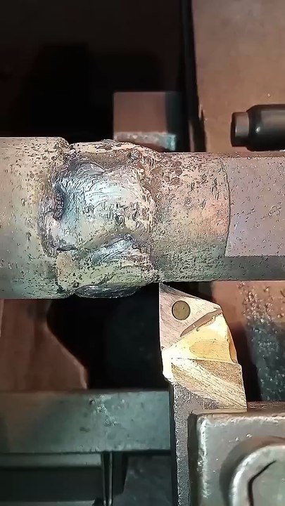 Process of accurately welded machining #shorts