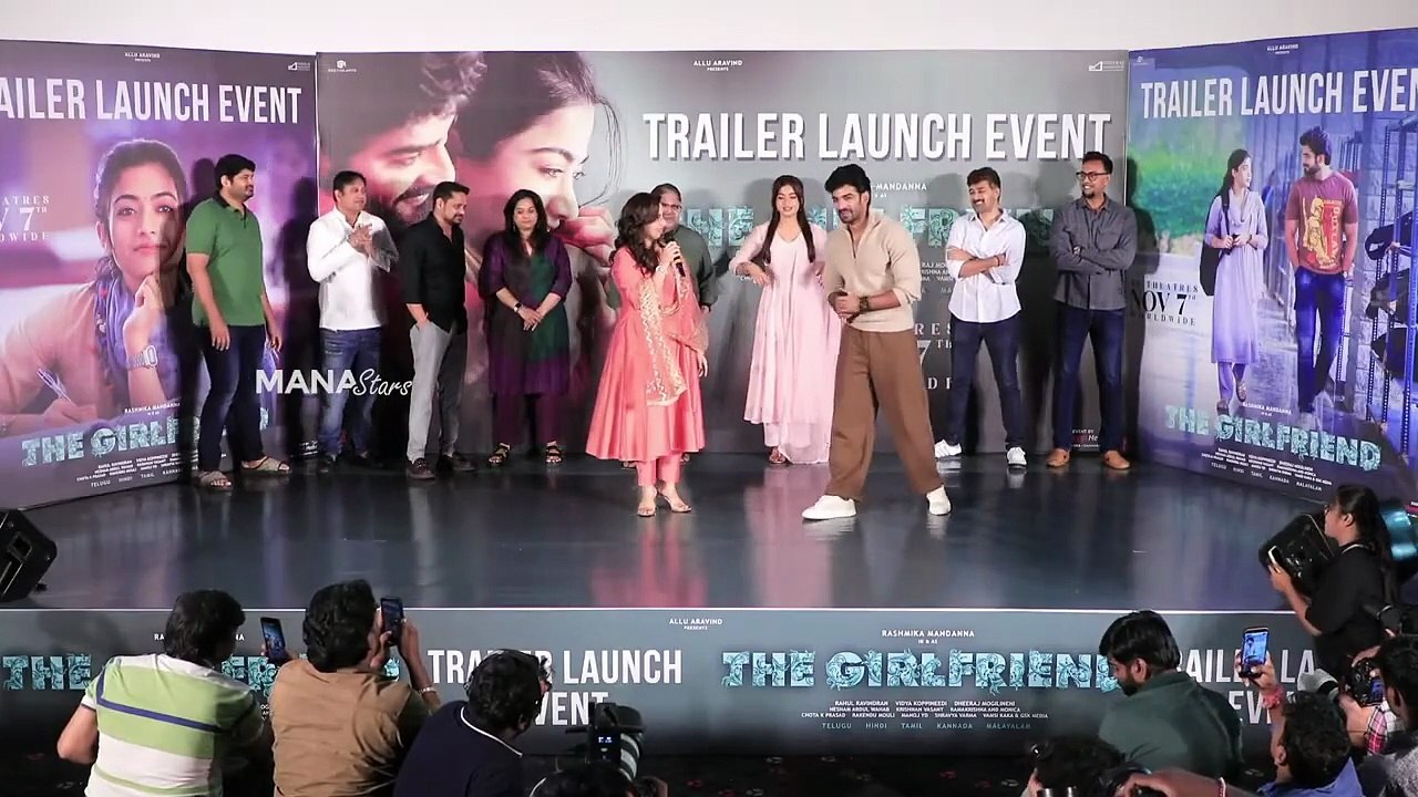 Actor Dheekshith Shetty Speech @ #TheGirlfriend Trailer Launch Event