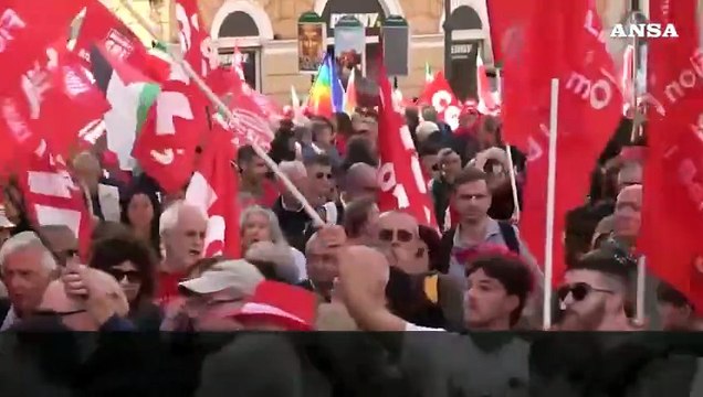 Roma, manifestazione nazionale della Cgil contro la Manovra