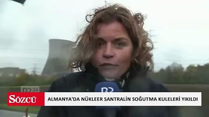 Almanya'da nükleer santralin soğutma kuleleri yıkıldı