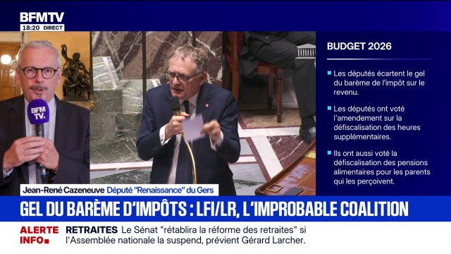 Gel du barème de l'impôt sur le revenu: Il n'était pas normal de demander un effort aux Français qui travaillent , explique Jean-René Cazeneuve, député (Renaissance)