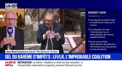 Gel du barème de l'impôt sur le revenu: "Il n'était pas normal de demander un effort aux Français qui travaillent", explique Jean-René Cazeneuve, député (Renaissance)