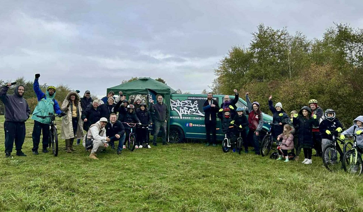 A group who are campaigning for a pump track at Chasewater came together to boost the campaign