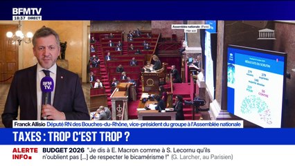 Gel du barème de l'impôt sur le revenu: "Aujourd'hui en France, nous sommes surtaxés", explique Franck Allisio, député (RN)