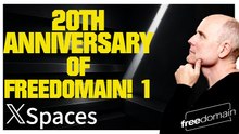 20th Anniversary of Freedomain 1! Twitter/X Space